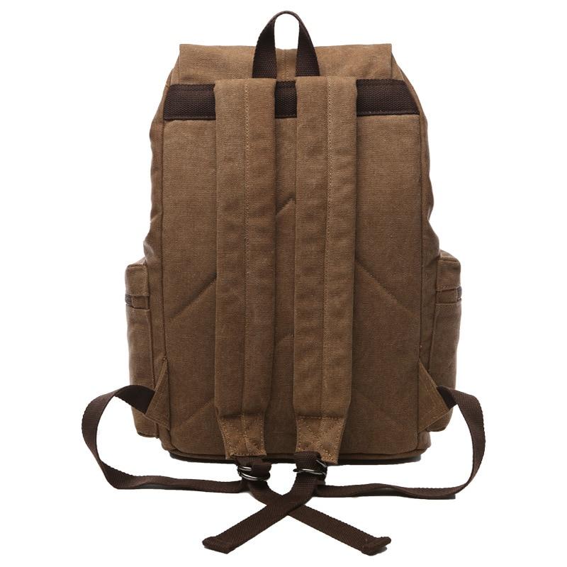 Vintage plecak płócienny duży na laptopa do szkoły pracy i podróży retro unisex | Federico
