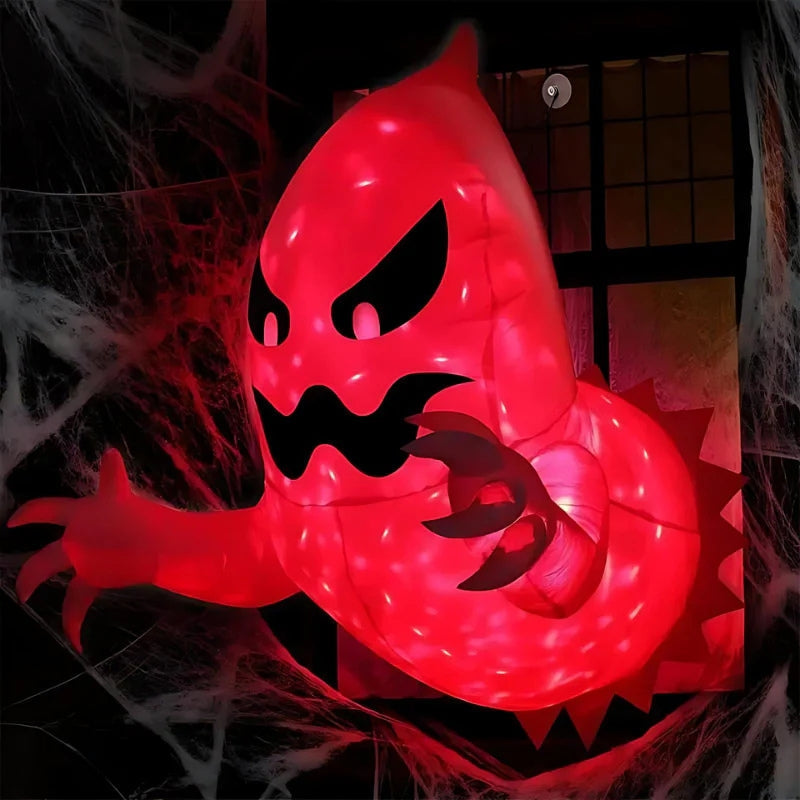 Dmuchana dekoracja na Halloween z LED-ami, zmiana kolorów, duch | SpectraSpirit