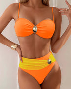 Zestaw bikini modelujący, dopasowany, elastyczny, na lato | Marvella