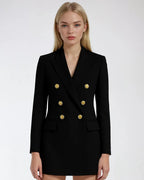 Polyester Blazer Met Lange Mouwen-Blazar-Velani-Velani