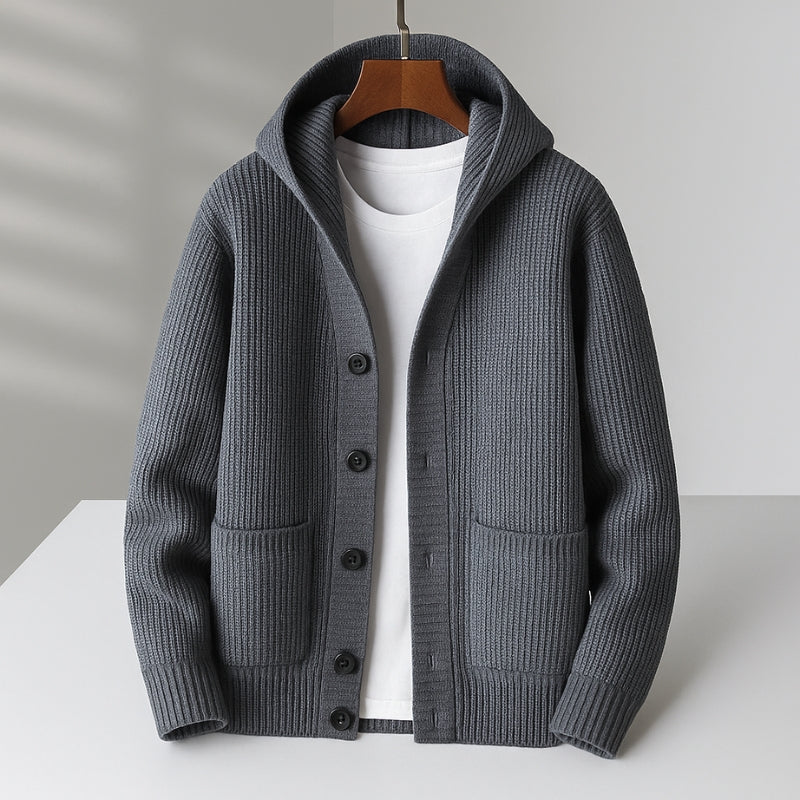 Bluza z kapturem Teksturowana Minimalistyczna Wygodna Codzienna | Varnel