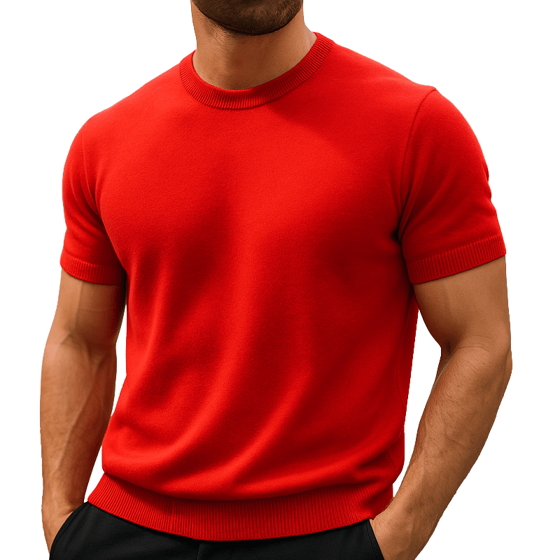 T-shirt z krótkim rękawem Lekki poliester Krój oversize Letni komfort | Orvyn