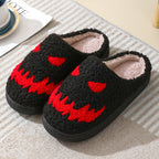 Kapcie na Halloween ze wzorem szkieletu i miękką podszewką | Carter