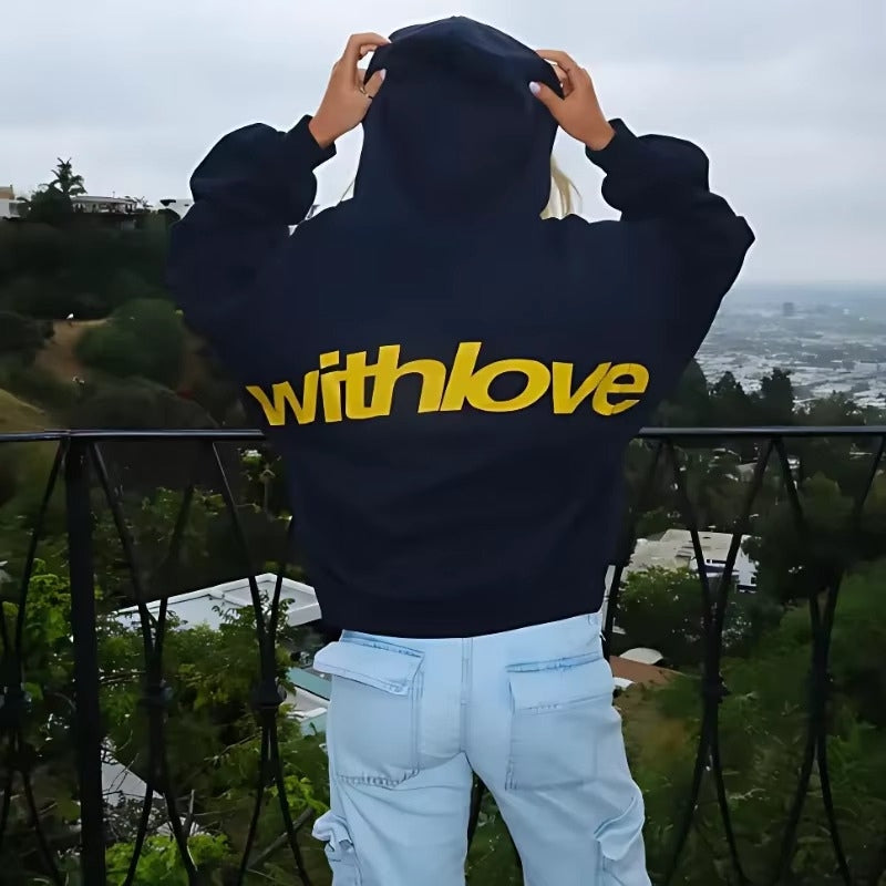 Oversize’owa bluza z kapturem Luźny krój Komfortowy design Codzienny komfort | Alvyn