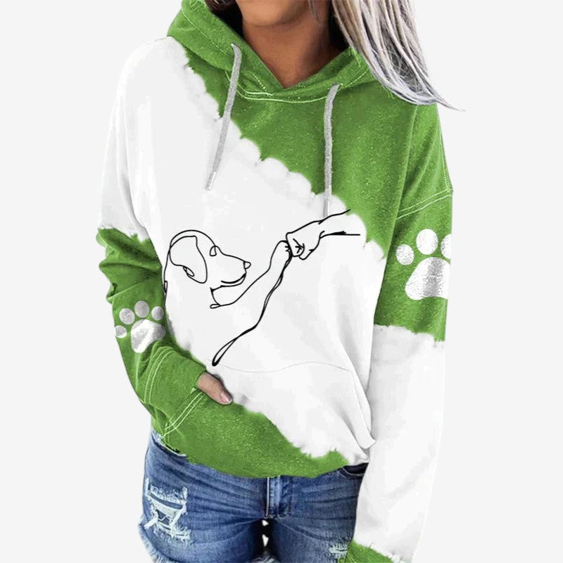 Bluza z kapturem Nadruk Bawełna Poliester Komfort Casual | Zyroth