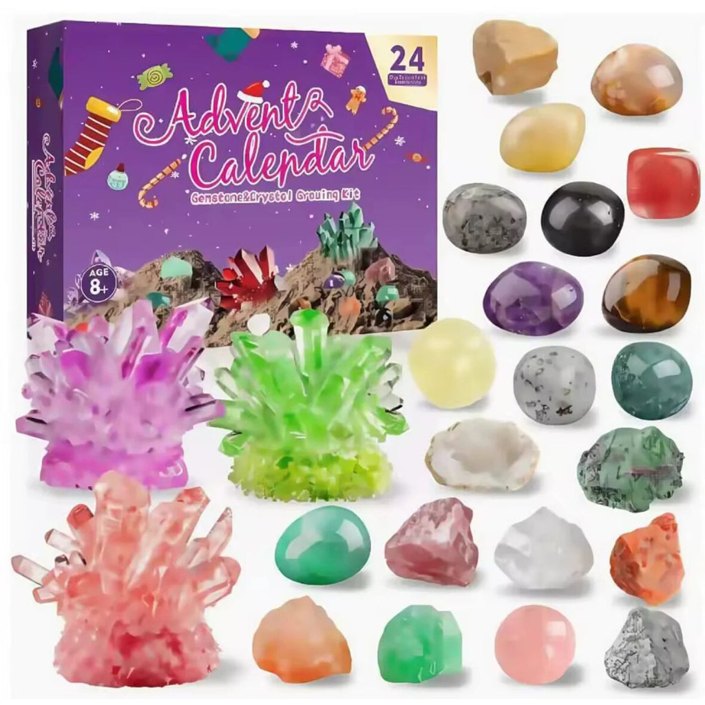 Edelsten Adventskalender med 24 mineraler til samling | RockAdvent