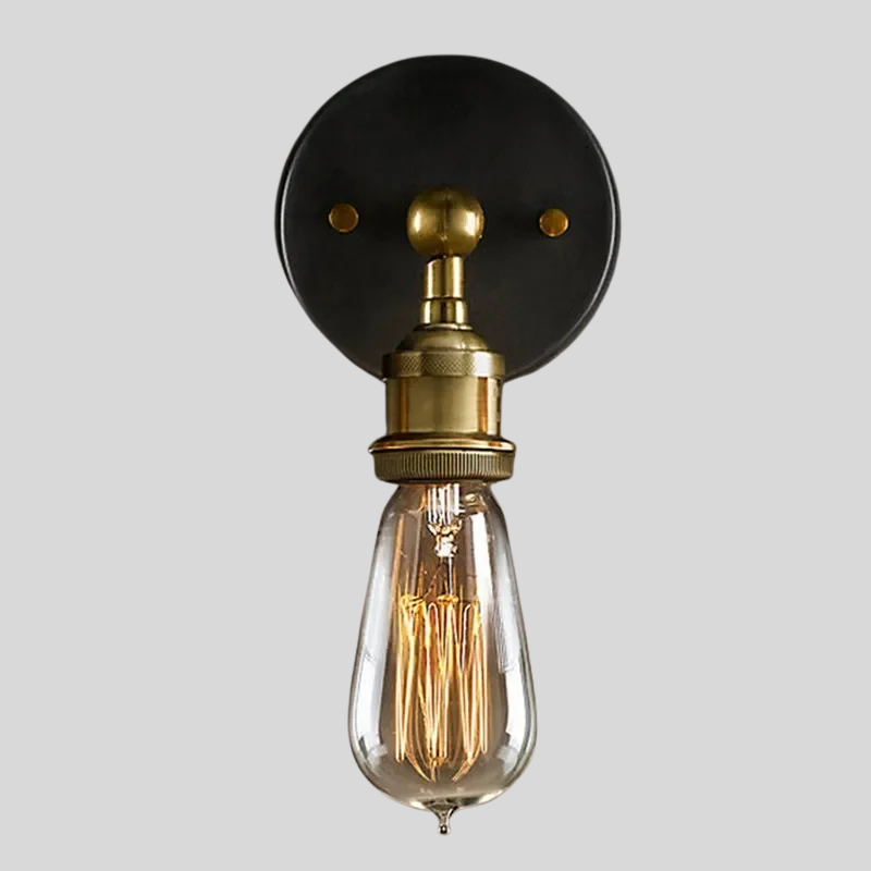 Metalowa lampa ścienna LED w stylu vintage, montowana na ścianie | RetroGlow