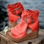 Sandaler Plateau Peep Toe Komfort | Brynna