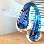 Bladløs halsventilator med USB-opladning digitalt display og justerbar hastighed | Tristan