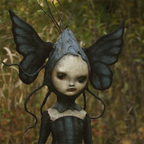 Gotisk Heksefigur med Dekorativ Stav Halloween Resin | ShadowHex