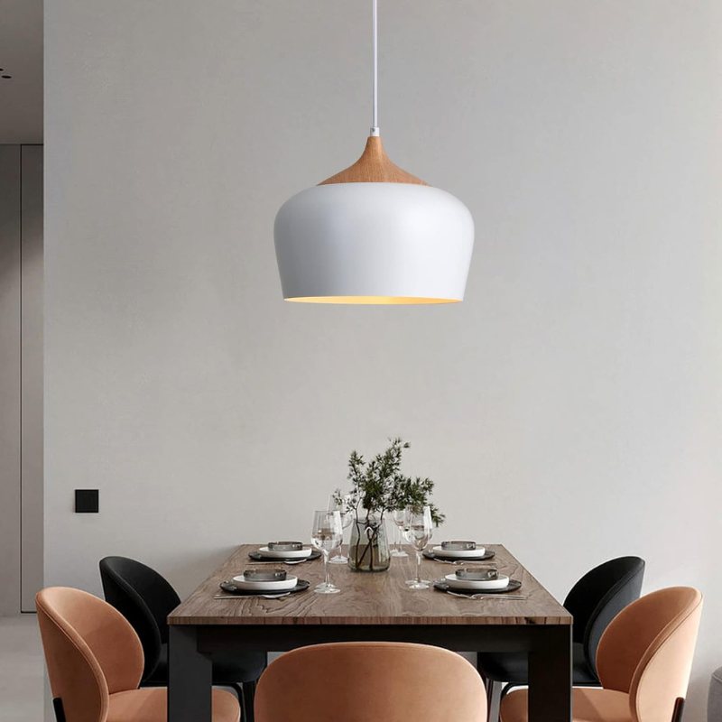 Kompaktowa aluminiowa lampa sufitowa LED do wnętrz | GlowNest