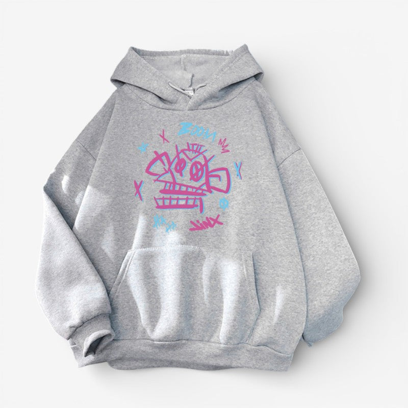 Kaelric - bluza z kapturem i nadrukiem streetwearowym