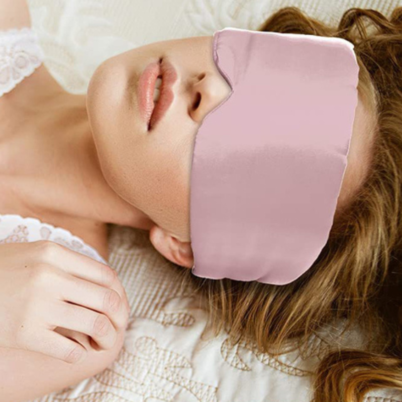 Blød sovemaske i polyester med justerbar rem til søvn og rejser | Blanche