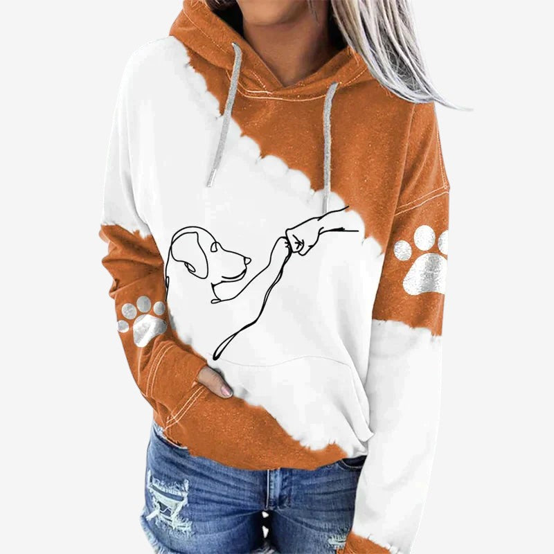 Bluza z kapturem Nadruk Bawełna Poliester Komfort Casual | Zyroth