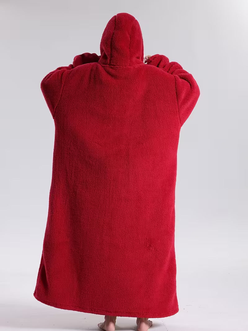 Oversize’owa bluza-koc z kapturem i dużą kieszenią z przodu | Valeria
