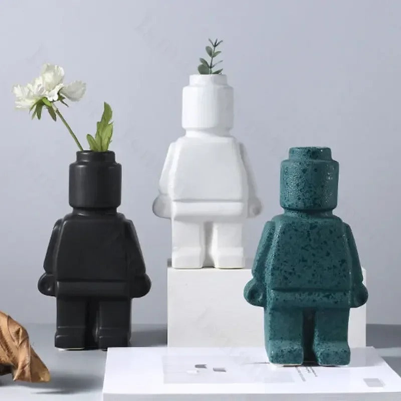 Wazon z kreatywnym wzornictwem inspirowanym klockami LEGO | Novaro