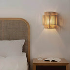 Lampa ścienna LED o splątanym designie, naturalne materiały, ciepłe światło | Vitoria