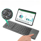 Sammenfoldeligt tastatur Bluetooth-touchpad til mobilbrug | Rovano