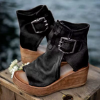 Sandaler Plateau Peep Toe Komfort | Brynna