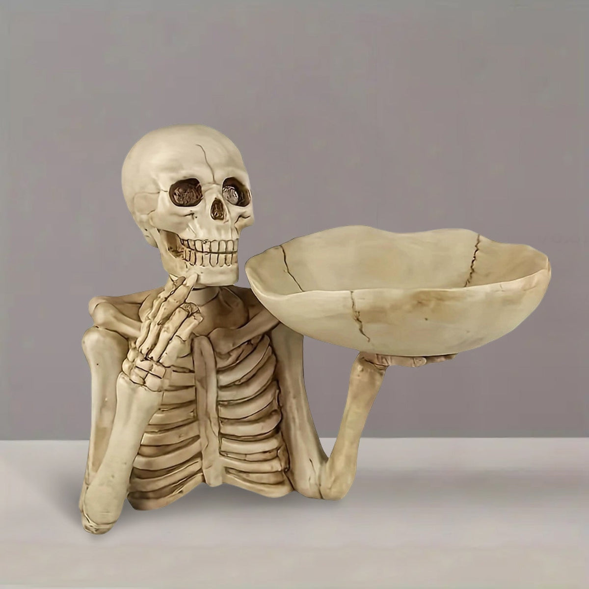 Skeleton Bowl Holder – Gothic Halloween Decor