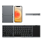 Sammenfoldeligt tastatur Bluetooth-touchpad til mobilbrug | Rovano