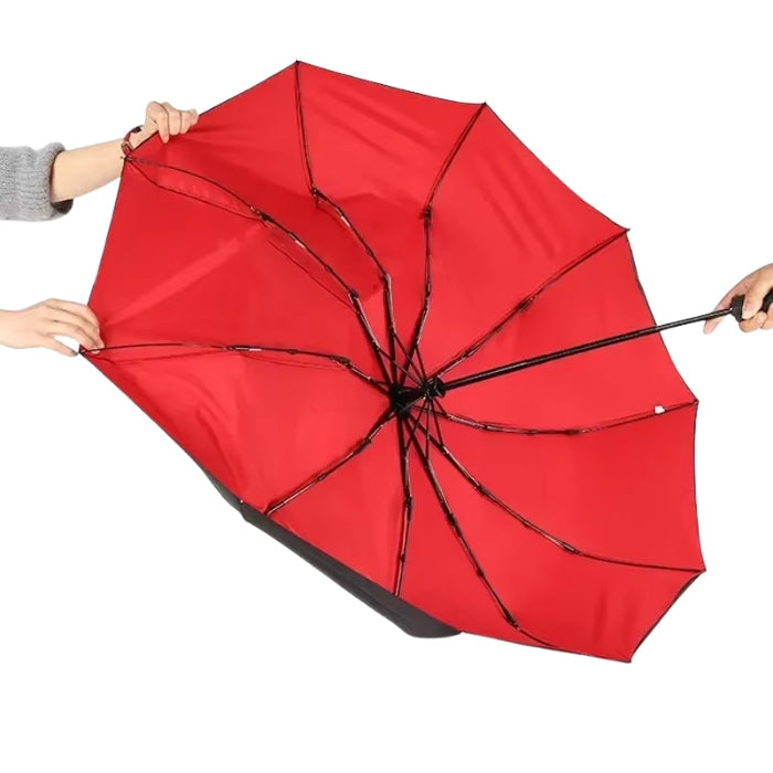 Kompaktowy parasol z automatycznym otwieraniem, 10 żebrami i konstrukcją dwuwarstwową | Diego