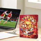 Fodboldjulekalender med 24 figurer og låger til nedtælling | FodboldAvent