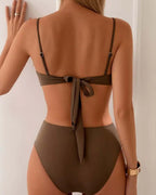 Zestaw bikini modelujący, dopasowany, elastyczny, na lato | Marvella