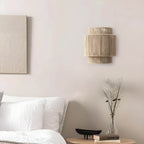 Lampa ścienna LED o splątanym designie, naturalne materiały, ciepłe światło | Vitoria