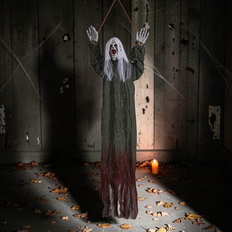 Halloween Hængedekoration Spøgelse med Langt Hår | PhantomMove