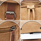 Vintage Rygsæk Canvas Stor Laptop Skole Arbejde Rejse Retro Unisex | Federico