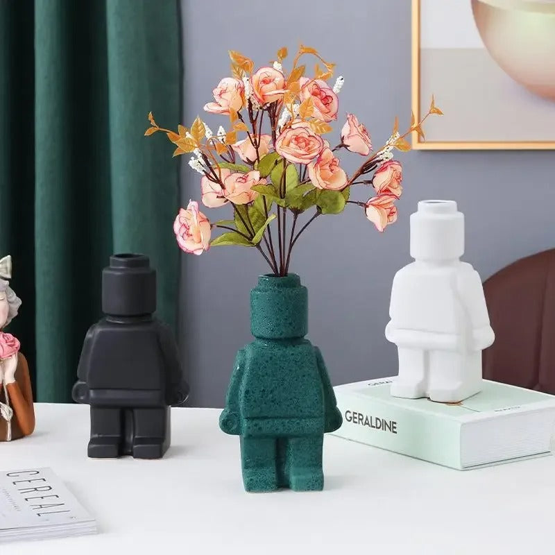 Wazon z kreatywnym wzornictwem inspirowanym klockami LEGO | Novaro