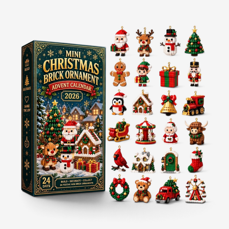 Adventskalender med 24 mini figurer til byggeri | Santavent