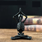 Dekoracyjny wyświetlacz z żywicy w postaci szkieletu na Halloween | BoneGuard