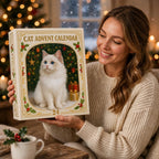 Julekalender med kattemotiv og 24 låger til december | Cativent
