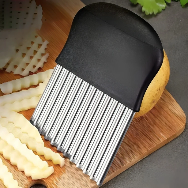 Bølgeskærer til kartofler og grøntsager i rustfrit stål – Pastella