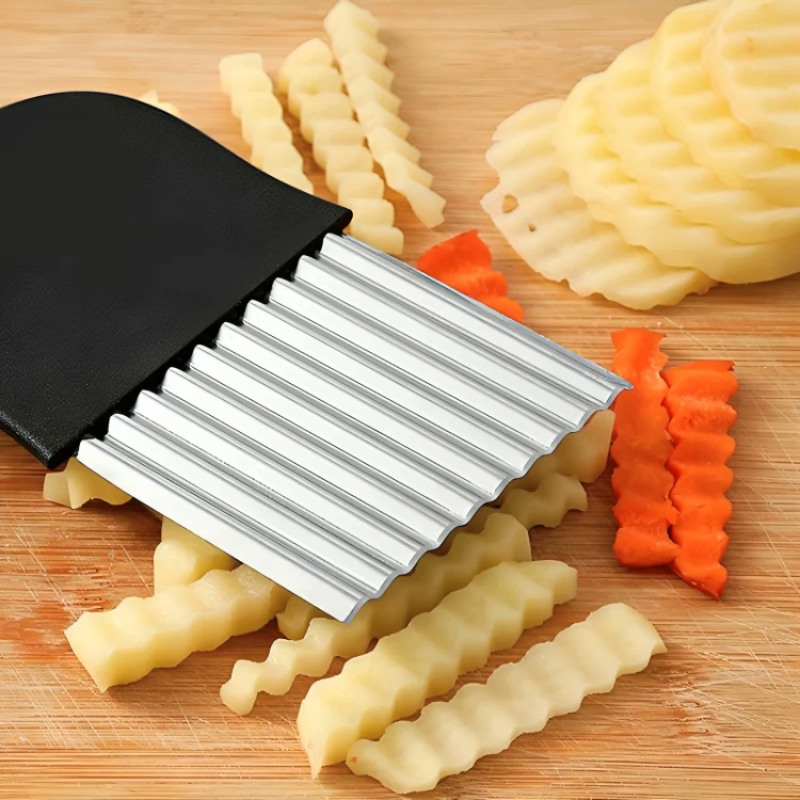Bølgeskærer til kartofler og grøntsager i rustfrit stål – Pastella
