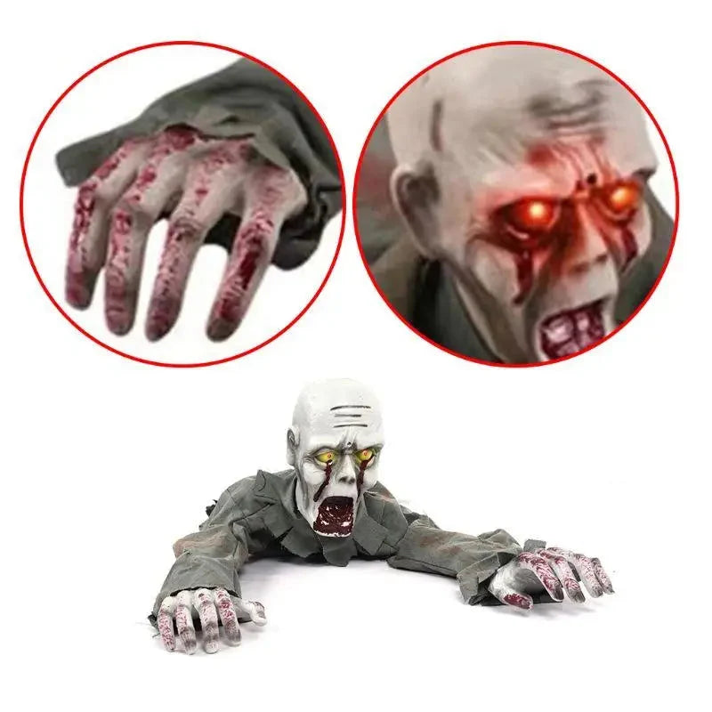 Dekoracja zombie Czołgająca się LED Czujnik | GraveCrawler