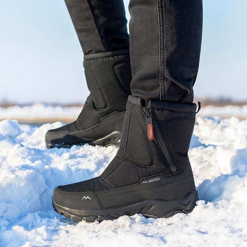 Uniseksowe buty zimowe z ciepłą pluszową podszewką, antypoślizgowe | Frosthaven