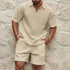 Todelt sæt T-shirt shorts afslappet komfort sommer | Laredo
