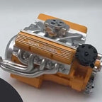 Zestaw konstrukcyjny miniaturowego silnika benzynowego V8 z metalowymi częściami i zapłonem CDI | Chargabuc