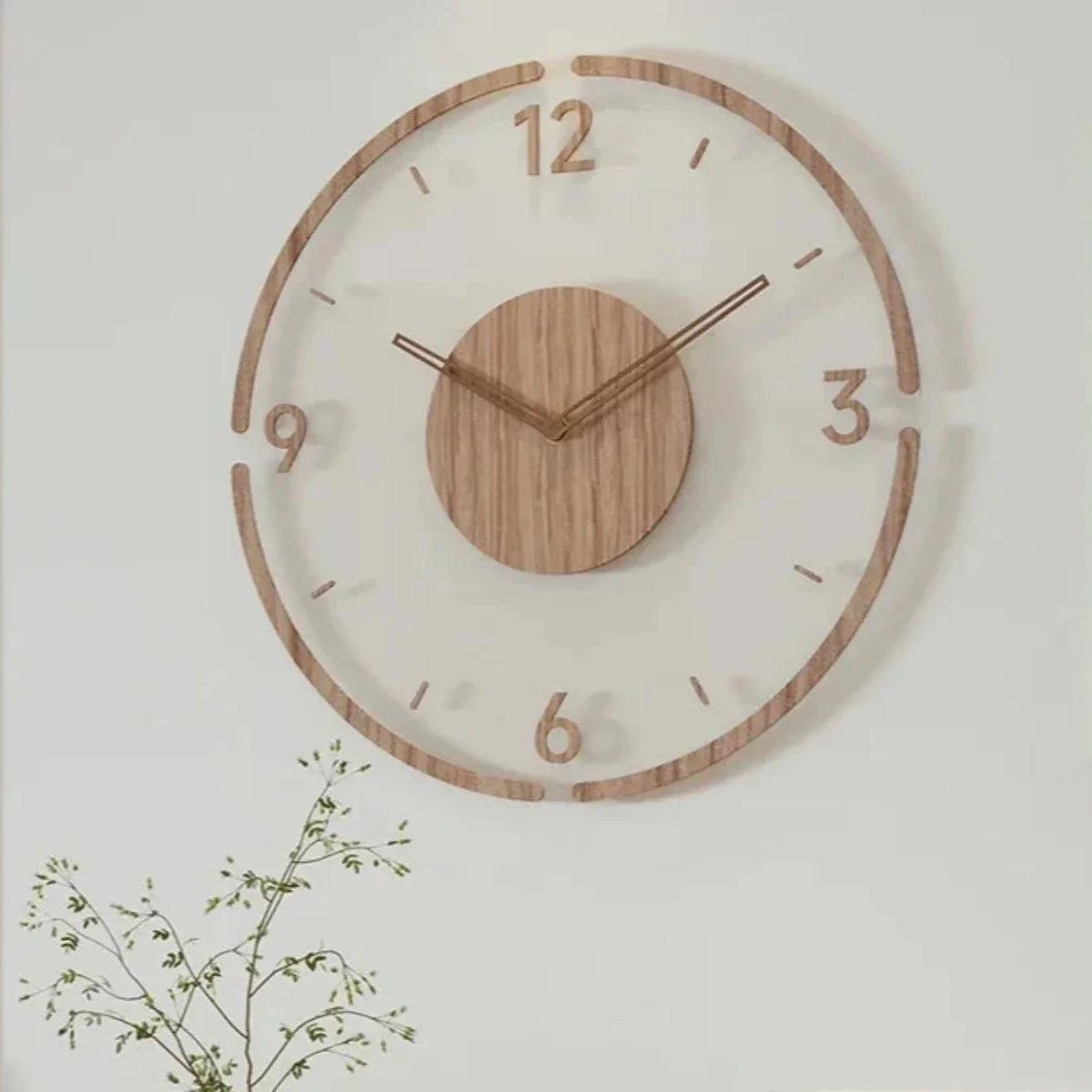 **Nordic Glass Wall Clock Yara – Minimalist Elegance for Every Space** 6