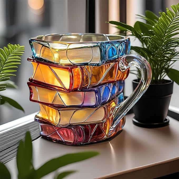 Kubek książka 3D ceramiczny kubek do kawy wzór książki prezent dekoracja | Concetta