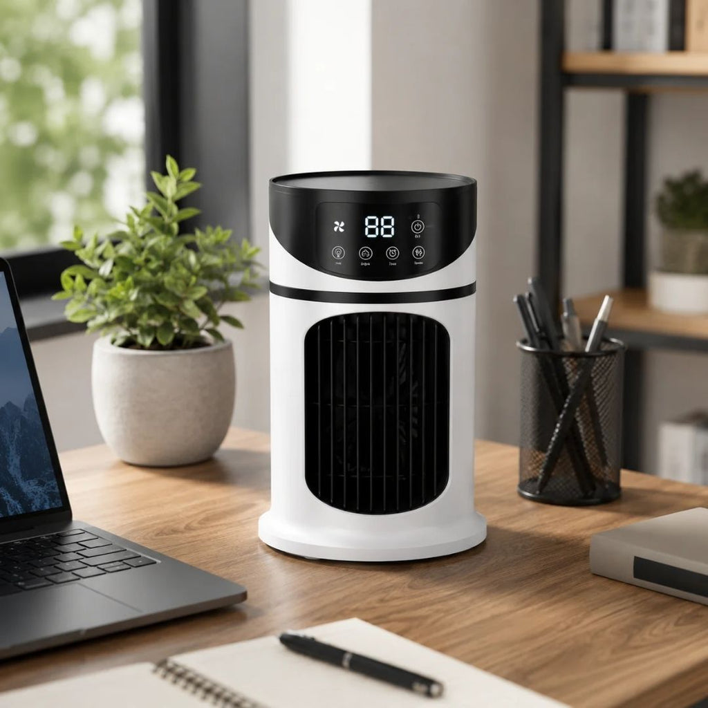 Stołowy klimatyzer z wyświetlaczem LED, USB | AeroNest