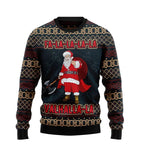 Unisex julesweatshirt med 3D-print rund hals lange ærmer let polyester | Noël