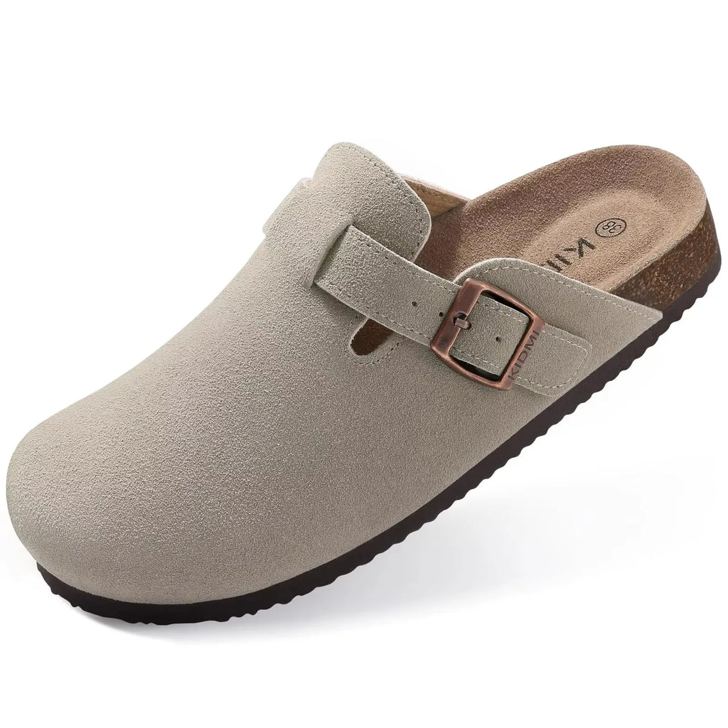 Unisex dreváky med korkstøtte og slip-on design | Matt