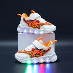 Dziecięce sneakersy Podeszwa LED Rzep Oddychające Komfort | Alvero
