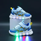 Dziecięce sneakersy Podeszwa LED Rzep Oddychające Komfort | Alvero