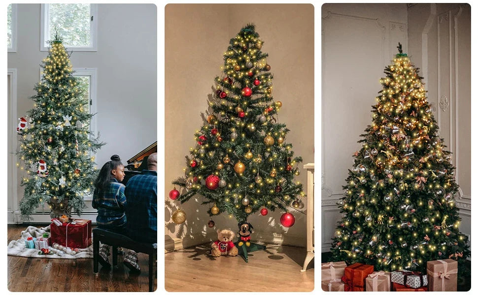 Dekorativ LED-belysning til juletræ med otte lysindstillinger | Lumique