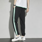 Spodnie dresowe Sportowe Stretch w paski Komfort | Varex